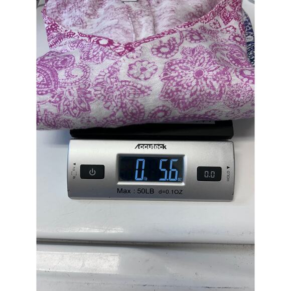 J. Jill Love Linen Women’s Short Sleeve Ombre’ Paisley Top, Pink, size S - Picture 11 of 11